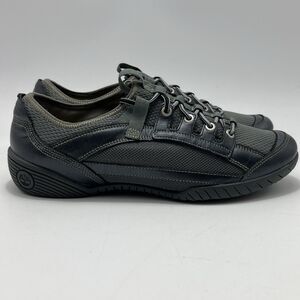 Timberland Sneakers Pewter Leather Gray Mesh Lace Up Walking Comfort Shoes 8